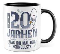 Tasse cadeau d'anniversaire Il y a 20 ans, j'étais le plus rapide, tasse à café 20 ans homme humour collègue ami, idée cadeau travail bureau tasse à café
