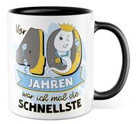 Tasse cadeau d'anniversaire Il y a 40 ans j'étais la plus rapide, tasse à café 40 ans femme humour collègue petite amie, idée cadeau travail bureau tasse à café