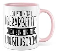 Tasse Cadeau de Travail Je ne suis pas retravaillé, je suis juste dans l'écran de chargement., Tasse à café Work Workloading Coffee Bureau Collègues, Idée Cadeau Sarcasme Meme Drôle Tasse à café