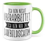Tasse Cadeau de Travail Je ne suis pas retravaillé, je suis juste dans l'écran de chargement., Tasse à café Work Workloading Coffee Bureau Collègues, Idée Cadeau Sarcasme Meme Drôle Tasse à café
