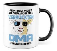 Tasse cadeau grand-mère cadeau Quelqu'un doit bien prendre le travail du parrain, tasse à café famille humour idée cadeau tasse à café