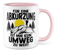 Tasse cadeau humoristique Pour un raccourci, je n'ai pas de détour trop loin ! - Tasse à café idée cadeau humour détermination travail tasse de bureau