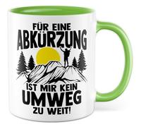 Tasse cadeau humoristique Pour un raccourci, je n'ai pas de détour trop loin ! - Tasse à café idée cadeau humour détermination travail tasse de bureau