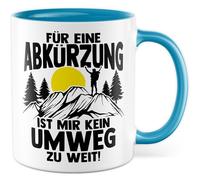 Tasse cadeau humoristique Pour un raccourci, je n'ai pas de détour trop loin ! - Tasse à café idée cadeau humour détermination travail tasse de bureau