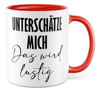 Tasse Cadeau Humour Me Sous-estimer Ce Sera Drôle - Tasse à Café 330ml en Céramique - Bureau Blague Humour Idée Cadeau Tasse à Café