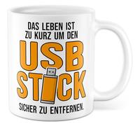 Tasse Cadeau Informatique La Vie est trop courte pour retirer le bâton en toute sécurité, tasse à café sarcasme humour drôle, idée cadeau travail café tasse collègue ami père tasse à café