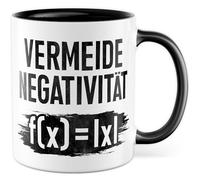 Tasse Cadeau Mathématiques Éviter la négativité f(X) = |x|, Tasse à café Mathématiques Formule Équation Positive Science Naturelle, Idée Cadeau Jeu de Mots Sarcasme Humour Slogan Drôle Tasse à café
