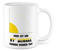 Tasse Cadeau Mathématiques Voici un angle de 89°. Profitez de votre journée ! Tasse à café Mathématiciens Science Recherche Idée Cadeau Bureau Enseignant Sarcasme Meme Signe Drôle Tasse à café