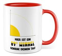 Tasse Cadeau Mathématiques Voici un angle de 89°. Profitez de votre journée ! Tasse à café Mathématiciens Science Recherche Idée Cadeau Bureau Enseignant Sarcasme Meme Signe Drôle Tasse à café