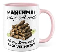 Tasse cadeau menuisier Parfois je me demande si le bois me manque aussi ? Tasse à café menuisier en bois extérieur bureau équipe de travail idée cadeau collègue ami père fils tasse à café