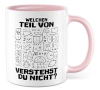 Tasse cadeau pour enseignant avec inscription en allemand - Cadeau Quelle partie de_____ Tu ne comprends pas ? - Tasse à café 330 ml en céramique - Tasse à café mathématique humour enseignante