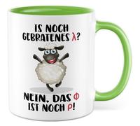 Tasse cadeau pour enseignant avec inscription en allemand « Mit mir muss man rechnen » - Tasse à café 330 ml en céramique - Maths, humour, enseignante, collègue de travail