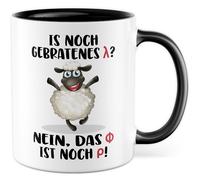 Tasse cadeau pour enseignant avec inscription en allemand « Mit mir muss man rechnen » - Tasse à café 330 ml en céramique - Maths, humour, enseignante, collègue de travail