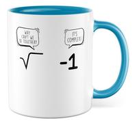 Tasse cadeau pour enseignant avec inscription en allemand « Why can't we be together - it's complex » - 330 ml - En céramique - Pour professeur, humour, professeur, collègue de travail