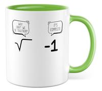 Tasse cadeau pour enseignant avec inscription en allemand « Why can't we be together - it's complex » - 330 ml - En céramique - Pour professeur, humour, professeur, collègue de travail