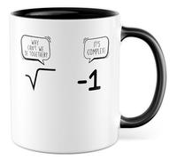 Tasse cadeau pour enseignant avec inscription en allemand « Why can't we be together - it's complex » - 330 ml - En céramique - Pour professeur, humour, professeur, collègue de travail