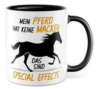 Tasse cadeau pour les amateurs de chevaux - Mon cheval n'a pas de bizarreries - Ce sont des effets spéciaux, idée de cadeau pour cavalier, amateur de chevaux, anniversaire, cavalier, porte-cheval