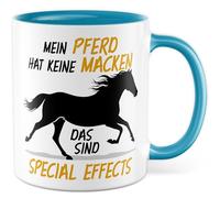 Tasse cadeau pour les amateurs de chevaux - Mon cheval n'a pas de bizarreries - Ce sont des effets spéciaux, idée de cadeau pour cavalier, amateur de chevaux, anniversaire, cavalier, porte-cheval
