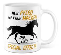 Tasse cadeau pour les amateurs de chevaux - Mon cheval n'a pas de bizarreries - Ce sont des effets spéciaux, idée de cadeau pour cavalier, amateur de chevaux, anniversaire, cavalier, porte-cheval