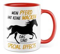 Tasse cadeau pour les amateurs de chevaux - Mon cheval n'a pas de bizarreries - Ce sont des effets spéciaux, idée de cadeau pour cavalier, amateur de chevaux, anniversaire, cavalier, porte-cheval