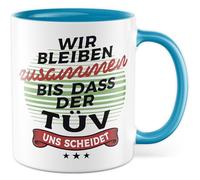 Tasse cadeau pour les amateurs de voitures - Nous restons ensemble jusqu'à ce que le Tüv nous divorce - Tasse à café - Mécanicien automobile - Carguy - Idée cadeau - Tasse humoristique - Autorisation