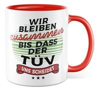 Tasse cadeau pour les amateurs de voitures - Nous restons ensemble jusqu'à ce que le Tüv nous divorce - Tasse à café - Mécanicien automobile - Carguy - Idée cadeau - Tasse humoristique - Autorisation