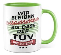 Tasse cadeau pour les amateurs de voitures - Nous restons ensemble jusqu'à ce que le Tüv nous divorce - Tasse à café - Mécanicien automobile - Carguy - Idée cadeau - Tasse humoristique - Autorisation