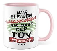 Tasse cadeau pour les amateurs de voitures - Nous restons ensemble jusqu'à ce que le Tüv nous divorce - Tasse à café - Mécanicien automobile - Carguy - Idée cadeau - Tasse humoristique - Autorisation
