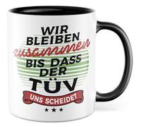 Tasse cadeau pour les amateurs de voitures - Nous restons ensemble jusqu'à ce que le Tüv nous divorce - Tasse à café - Mécanicien automobile - Carguy - Idée cadeau - Tasse humoristique - Autorisation