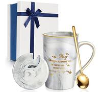 Tasse Cadeau Pour Maman Et Papa, Tasse à Café Peinte En Or, Tasse CéRamique MarbréE 12oz, IdéAle Pour Saint-Valentin, La FêTe Des MèRes,PèRes Ou Cadeaux D'Anniversaire, Magnifique Coffret Cadeau-Gris