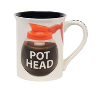 Tasse caf Enesco Notre nom est Mud Pot Head Wake and Brew 16 onces multicolore