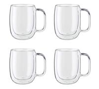 Tasse caf isotherme double paroi ZWILLING Sorrento Plus, 4 pi ces, transparente