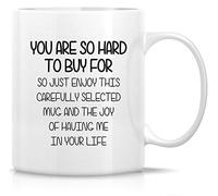tasse cafe expresso Tu es si difficile à acheter, profite de cela et de la | Tasse À Café céramique Tasse À Thé durable Tasse amusante pour Anniversaire, Noël, Collègue, 330ml