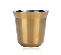 Tasse Cafe, Tasse a Cafe Double Paroi Tasse Inox Tasse the Tasse Métallique Incassable Tasse Isotherme En Acier Inoxydable Petite Tasse à Cafe Pour Maison, Café, Magasin