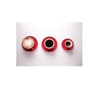 Olympia Lot de 12 tasses à cappuccino en porcelaine Rouge 340 ml