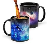 Tasse Capricorne, Tasse à café constellation,12 tasses de constellation,Tasse à café sensible chauffée en céramique