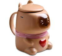 Tasse Capybara Marron 3D avec Couvercle 400 ml Vendos85