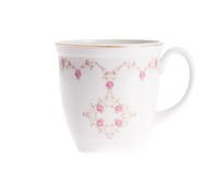 tasse carrée 0,6 l, rosettes, ligne d'or, Leander