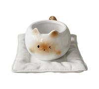 Tasse Cat - Tasse à thé Siamoise en céramique Siamoise 210 ml | Tasses à café en animaux, accessoires d'arrosage pour femmes, jolis verres à eau, fournitures de boisson de gros calibre pour les