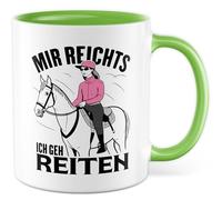 Tasse cavalier cadeau Mir reichts - Ich geh reiten, tasse à café fille cheval, écurie, amoureux des chevaux, idée cadeau d'anniversaire, tasse à café porte-chevaux