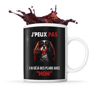 Tasse Cavalier King Charles Cool Lunette de soleil Prénom Nom Personnalisable | Mug Café Thé Idée Cadeau Personnalisé Homme Femme Original pour propriétaire de chien