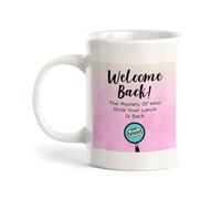 Tasse Céramique Bienvenue ! Le Mystère Du Vol De Votre Déjeuner Est De Retour En Toute Simplicité. Minimaliste Mug Porcelaine Mugs À Café Pour Fête Eau Lait