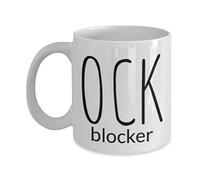 Tasse Céramique Bloqueur De Bite Sarcastique Sexe Bloquant Humour Adulte Minimaliste Mug À Café En Céramique Idée Tasses À Café Pour Latte Collègue Frère
