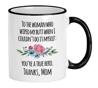 Tasse Céramique Bonne Fête Des Mères ! Merci Maman Qui M'Essuie Les Fesses Rétro Tasses À Café En Céramique Décoratifs Coffee Mugs Pour Bureau Maison Homme