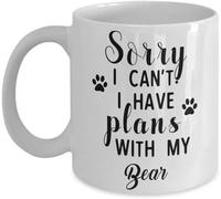 Tasse Céramique Désolé, Je Ne Peux Pas, J'Ai Des Projets Avec Mon/Ma Partenaire. Porcelaine Mug À Café En Céramique Idée Mugs À Café Pour Boissons Bureau Latte