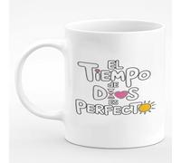 Tasse Céramique El Tiempo De Dios Es Perfecto Motivational Rétro Tasses À Café En Céramique Idée Coffee Mugs Pour Bureau Latte Frère