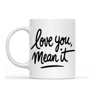 Tasse Céramique Ich Liebe Dich, Ich Meine Es Ernst. Minimaliste Mug À Café En Céramique Rétro Tasses À Café Pour Latte Ami Frère