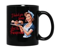 Tasse Céramique Je T'Ai Préparé Des Gâteaux À Te Faire Taire. Minimaliste Mug Moderne Mugs À Café Pour Bureau Collègue Femme