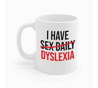 Tasse Céramique Le Prochain Sujet : « J’Ai Des Relations Sexuelles Tous Les Jours », « Dyslexie » Idée Tasses À Café En Céramique Rétro Mugs À Café Pour Fête Homme
