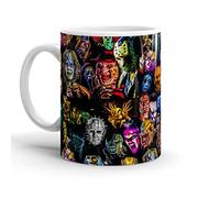 Tasse Céramique Légendes Des Méchants De Films D'Horreur Minimaliste Mug À Café En Céramique Porcelaine Coffee Mugs Pour Eau Partenaire Latte